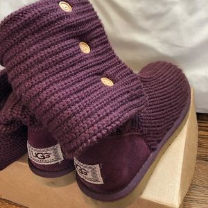 UGG Plum Knit Boots